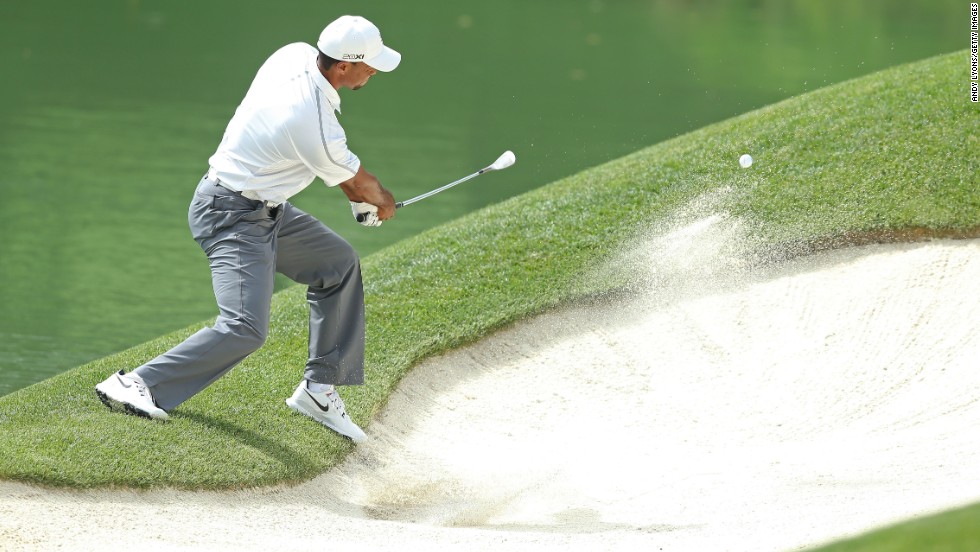 Starting on the back nine, he double-bogeyed the par-three 12th hole after finding the sand trap. Woods matched that at 15, dropped another shot at 17 and suffered a triple at the par-four 18th.