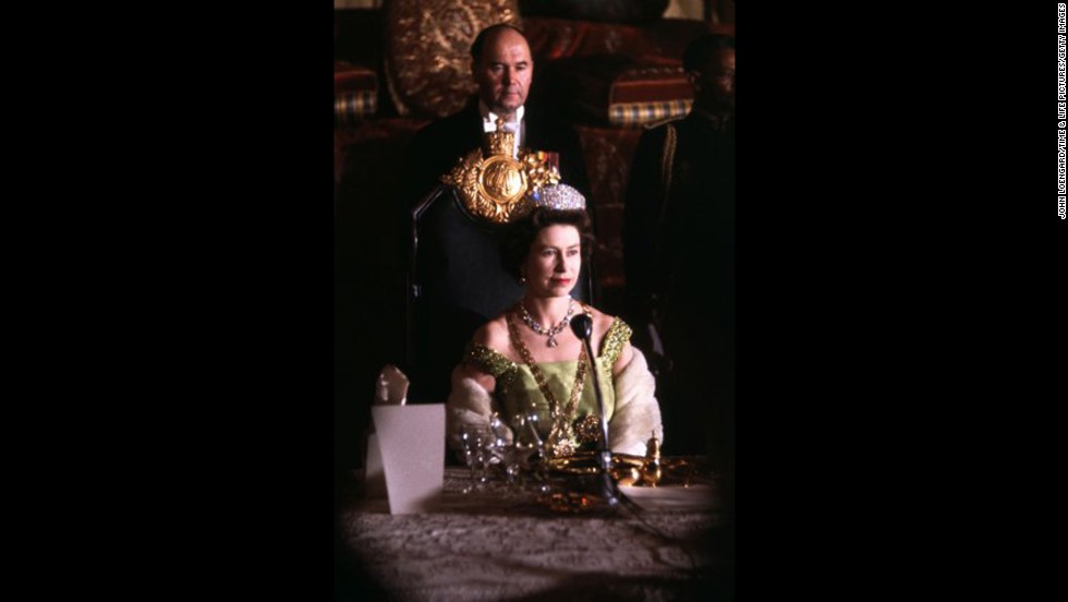 Queen Elizabeth visits Ethiopia in 1965.