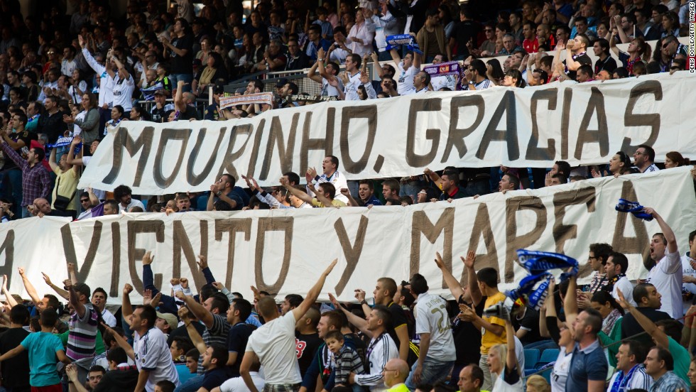 Though he was booed by some sections of the smaller than usual crowd, Mourinho did have some support from the Spanish club&#39;s &quot;ultra&quot; hardcore fans. 