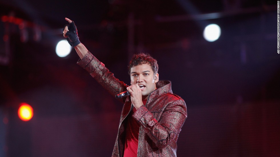 Taryll Adren Jackson, Tito Jackson&#39;s middle son, performs with his bothers in memory of his uncle, Michael, in 2011.