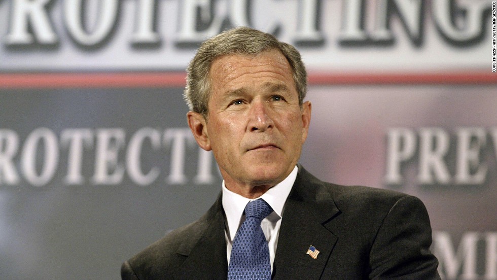 &lt;a href=&quot;http://www.nytimes.com/2005/12/16/politics/16program.html&quot; target=&quot;_blank&quot;&gt;The New York Times reported in 2005&lt;/a&gt; that in the months after the September 11, 2001, attacks, President George W. Bush authorized the U.S. National Security Agency to eavesdrop without a court warrant on people in the United States, including American citizens, suspected of communicating with al Qaeda members overseas. The Bush administration staunchly defended the controversial surveillance program. Russ Tice, an NSA insider, came forward as one of the anonymous sources used by the Times. He said he was concerned about alleged abuses and a lack of oversight. Here, President Bush participates in a conversation about the Patriot Act in Buffalo, New York, in April 2004.