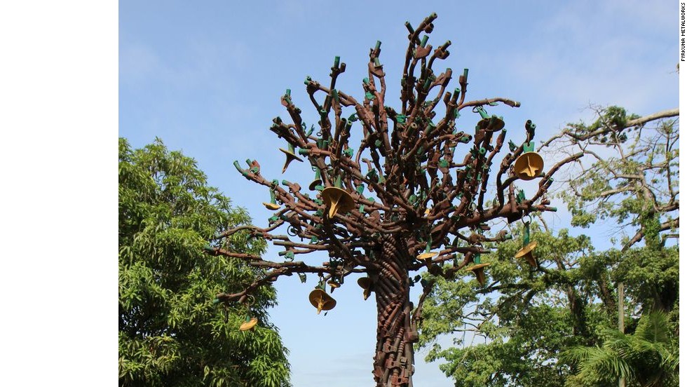 Fyrkuna is also behind the &quot;Tree of Peace,&quot; a massive sculpture that&#39;s been on display in Monrovia&#39;s Providence Island since 2011.