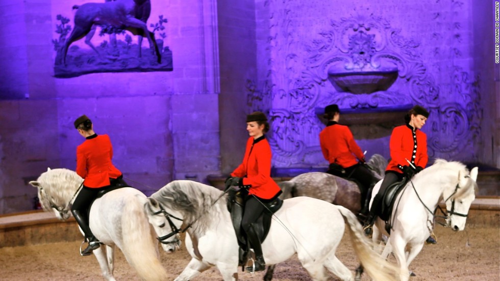 The historic site also has 30 breeds of horses, with trainers in distinctive red jackets putting on regular performances for visitors.