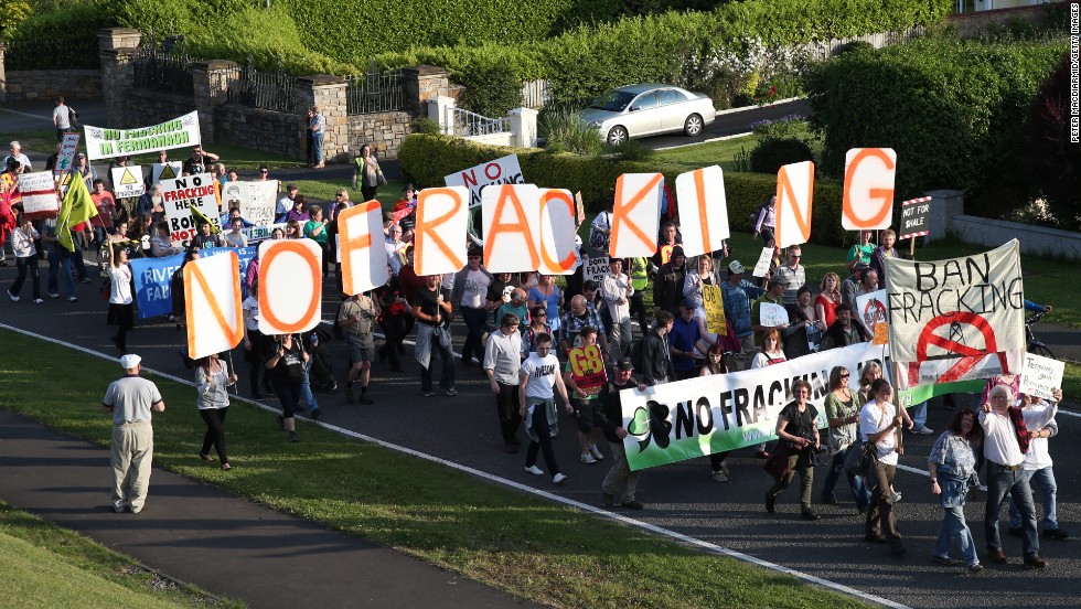 Protesters march through the streets near the Group of Eight Summit on Monday, June 17, in Enniskillen, Northern Ireland. Demonstrators long have targeted the G8 to protest the economic policies of the world&#39;s leading industrial powers -- Canada, France, Germany, Italy, Japan, Russia, the United Kingdom and the United States.