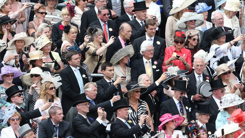 Top hats and demure dresses are a must for guests in the Royal Enclosure (pictured).