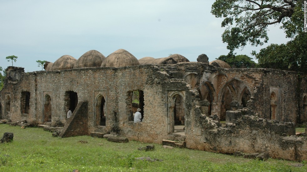 The standing ruins of Kilwa