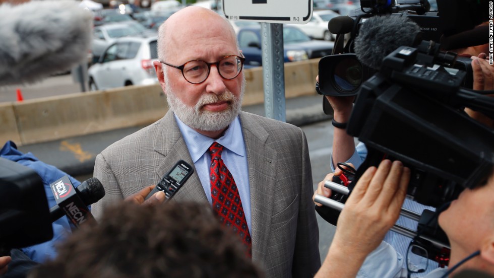 J.W. Carney, Bulger&#39;s defense attorney, arrives at the U.S. Federal Courthouse for the start of Bulger&#39;s trial in Boston on Wednesday, June 12, 2013.