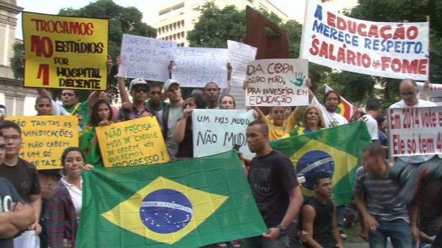 Greivanes unleashed in Brazil protests