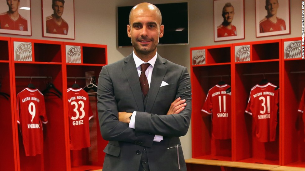 Guardiola won 14 trophies with Barcelona between 2008 and 2012 before taking a sabbatical. Now in charge of Champions League winner Bayern Munich, Guardiola will face his former side in a friendly game at the Allianz Arena.
