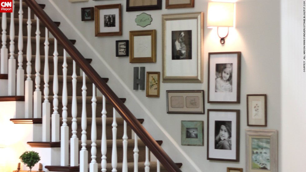 &lt;a href=&quot;http://ireport.cnn.com/docs/DOC-992265&quot;&gt;Jill Hinson&#39;s&lt;/a&gt; Portland, Oregon, house wasn&#39;t a home until she installed this gallery on the stairwell wall. 