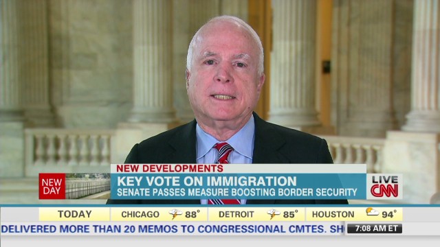 McCain: Immigration bill is strong