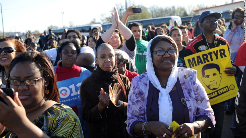 A conservative judge called the Voting Rights Act a racial entitlement but supporters of the act say it is the crowning victory of the civil rights movement. Pictured, people gather for a post-march rally after crossing the Edmund Pettus Bridge on the &quot;Bloody Sunday&quot; anniversary, March 4, 2012.
