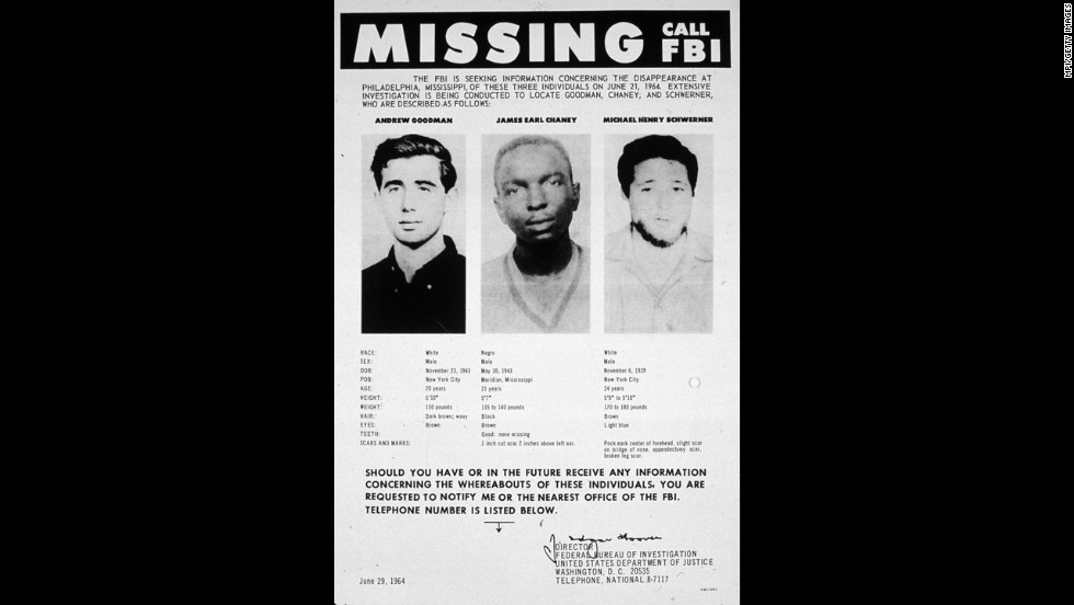 Three young civil rights workers were murdered  in 1964 in Mississippi while trying to register black voters. The infamous murders showed that segregationists were willing to kill to keep African-Americans from voting.