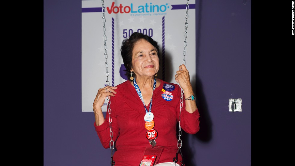 Huerta attends Voto Latino&#39;s Purple Carpet Bash at All American Pub on September 5, 2012, in Charlotte, North Carolina. 