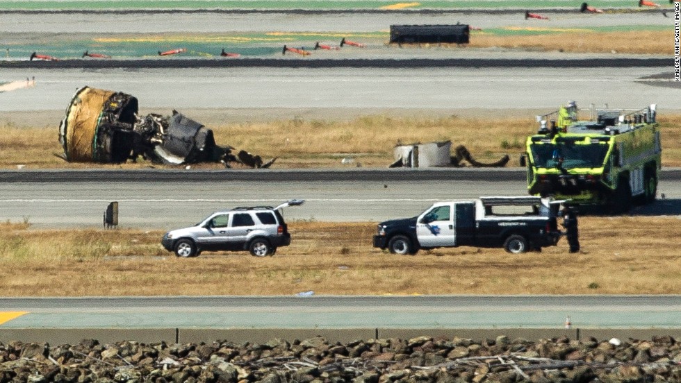 Wreckage from the Boeing 777 lies on the tarmac on July 6.