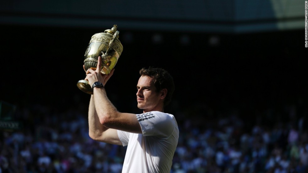 Andy Murray&#39;s triumph at Wimbledon ended a 77-year wait for a British male champion. Scotsman Murray, who had lost in the final 12 months earlier, defeated Novak Djokovic in straight sets following a titanic tussle.