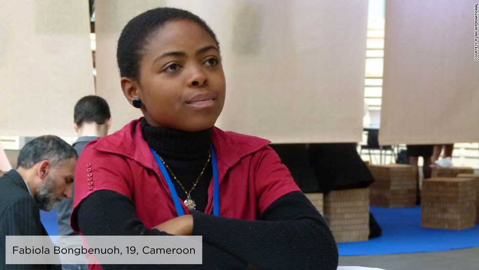 As a secondary school student in rural Cameroon, Fabiola, 19, became a member of &lt;a href=&quot;http://plan-international.org/where-we-work/africa/cameroon&quot; target=&quot;_blank&quot;&gt;Plan Cameroon&#39;s &lt;/a&gt;Youth Empowerment through Technology, Arts and Media project, producing youth media to raise awareness around gender issues and help girls&#39; access their rights.&lt;br /&gt;&lt;br /&gt;In 2011, she participated in the 55th Session of the Commission on the Status of Women and was inspired to establish Girls on the Front (G-Front), an association that aims to ensure girls have more opportunities to promote and defend their rights locally, nationally and internationally.