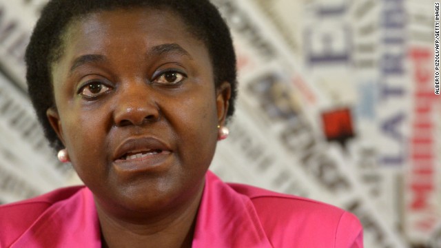 Integration Minister Cecile Kyenge at the foreign press association in Rome on June 19.
