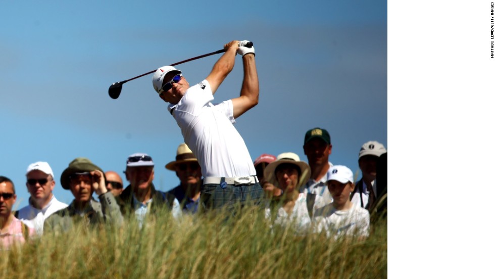 American Zach Johnson - winner of the Masters in 2007 - held the lead after day one at the 2013 British Open thanks to a five-under-par round of 66.