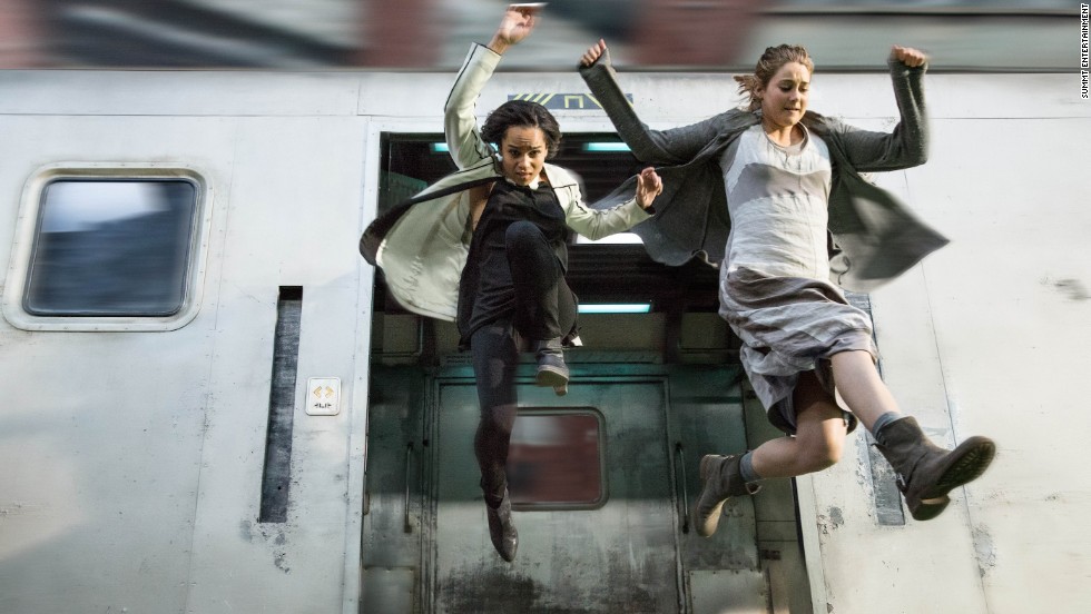 An adaptation of Veronica Roth&#39;s bestselling first novel in her &quot;Divergent&quot; trilogy landed in theaters in March 2014, starring Shailene Woodley, right, as protagonist Tris Prior and Zoe Kravitz as Christina. The sequel &quot;Insurgent&quot; arrived in 2015, and &quot;Allegiant&quot; will be released in 2016.