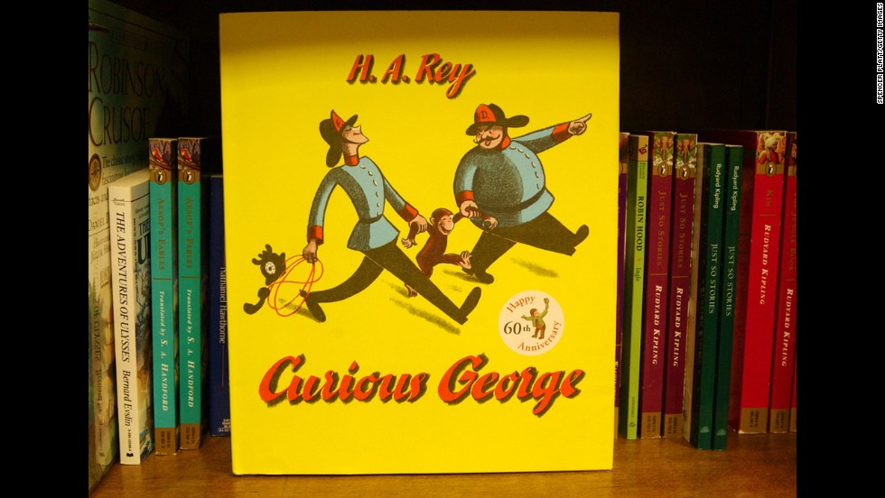Curious George: The monkey protagonist of a children&#39;s book series by the same name. The franchise has expanded to television and the big screen.  