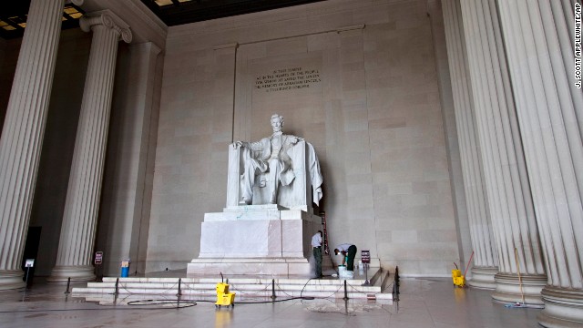 DC monuments vandalized with paint