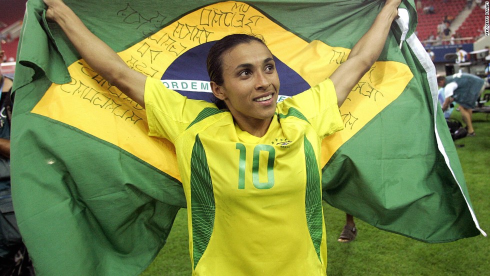 Marta has been an inspiration to young Brazilian girls who want to play football. At the age of 14 she was invited to join Vasco de Gama in Rio de Janeiro where she began to play with the girls&#39; team and establish herself as the nation&#39;s most promising female player.