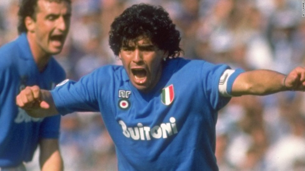 Maradona is also venerated in Naples after leading Napoli to the Italian Serie A title in 1987 and 1990.