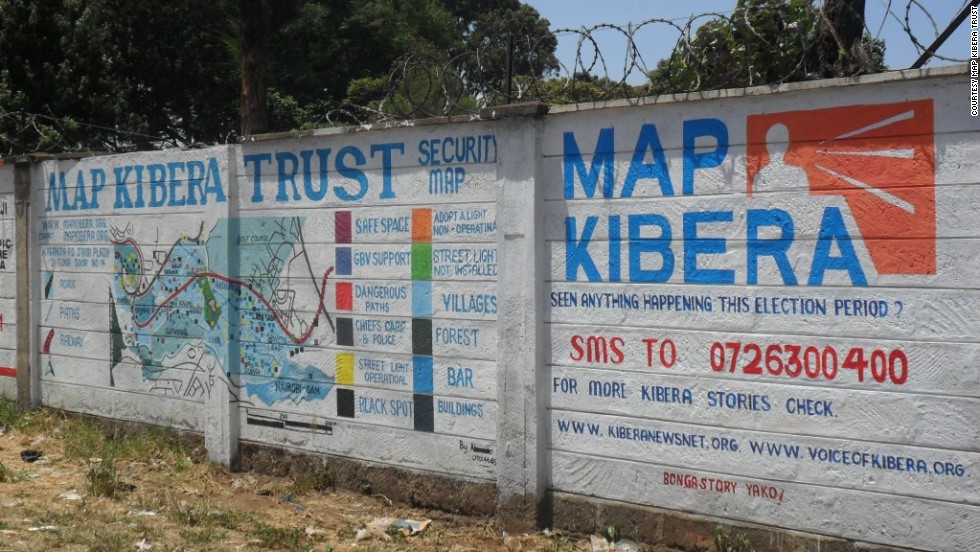 Mobile phones are helping African citizens hold their governments to account, says Loren Treisman.&lt;br /&gt;&lt;br /&gt;&lt;a href=&quot;http://www.mapkibera.org/&quot; target=&quot;_blank&quot;&gt;Map Kibera Trust&lt;/a&gt; has used mapping information from mobiles to create a security map on two walls in Kibera, Nairobi. Wall painting helped provide security information during Kenya&#39;s general election, showing political and trouble hotspots in the area.