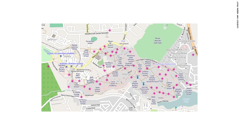 Kibera was a blank spot on the map until November 2009, when young Kiberans created the first free and open digital map of their own community. &lt;a href=&quot;http://www.mapkibera.org/&quot; target=&quot;_blank&quot;&gt;Map Kibera&lt;/a&gt; has now grown into a complete interactive community information project.