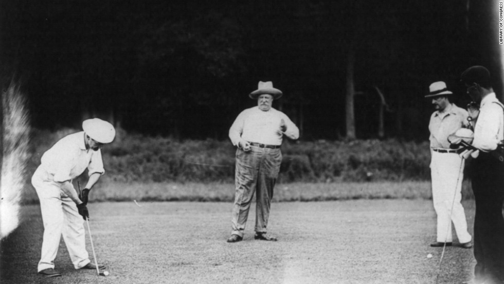 William Howard Taft, the 27th president, was known to spend time on the &lt;a href=&quot;https://www.loc.gov/item/96522777/&quot; target=&quot;_blank&quot;&gt;golf links&lt;/a&gt;. 