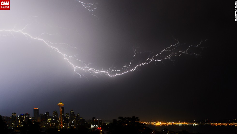 When Seattle was pummeled with a severe electrical storm in August 2013, &quot;all of us photographers stood and watched in amazement,&quot; said &lt;a href=&quot;http://ireport.cnn.com/docs/DOC-1018445&quot;&gt;Tim Durkan. &lt;/a&gt;He took this photo from Kerry Park in the Queen Anne neighborhood.