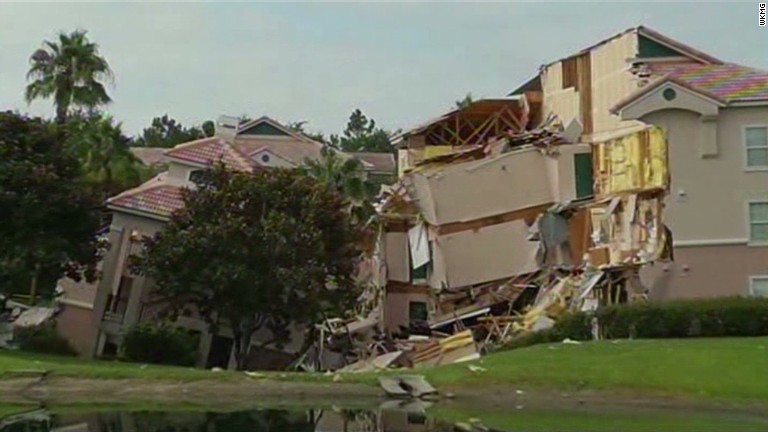 Florida Sinkhole Swallows Parts Of Resort Near Disney World Cnn