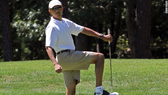 Obama golfs with &#39;Seinfeld&#39; co-creator