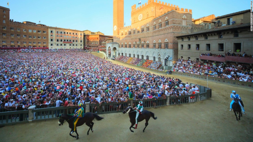 Each year, the pretty city of Siena in Tuscany is transformed into a medieval race track, with around 50,000 spectators cheering on 10 bareback riders. As the dust settles on this year&#39;s Palio di Siena, CNN takes a look at five weird and wonderful horse festivals from around the world.