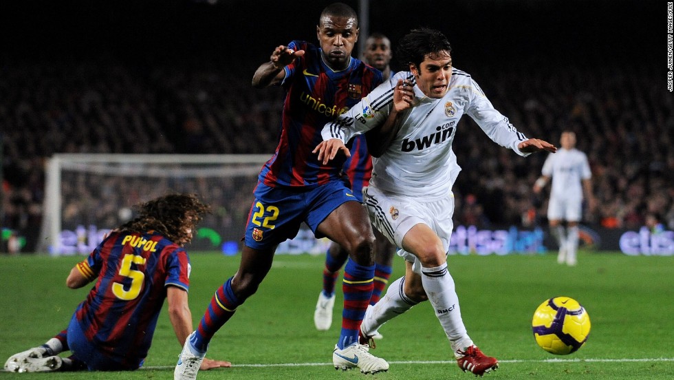 The transfer record was shattered once again in 2009 when Real snared Brazilian playmaker Kaka from AC Milan.