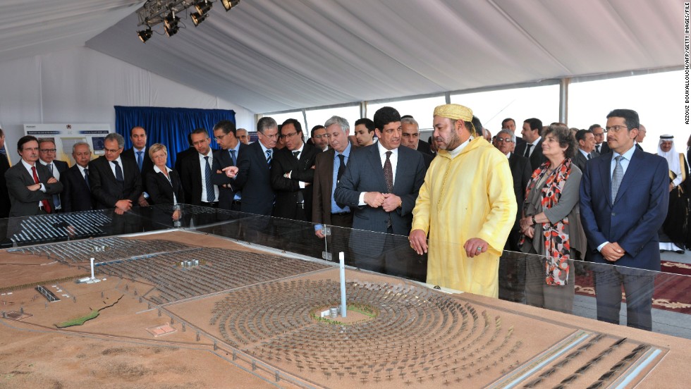 The project&#39;s construction was officially launched by Morocco&#39;s King Mohammed VI in 2013.