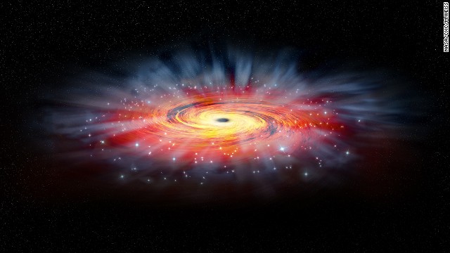 This illustration shows Saggitarius A, the Milky Way&#39;s central black hole.