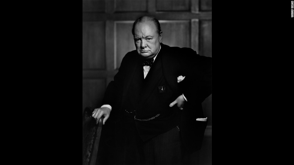 Yousuf Karsh&#39;s 1941 portrait of a scowling Winston Churchill -- reportedly reacting to Karsh snatching Churchill&#39;s cigar -- graced the cover of Life magazine and cemented the British prime minister&#39;s reputation as a &quot;roaring lion.&quot; &quot;By the time I got back to my camera, he looked so belligerent he could have devoured me,&quot; Karsh recalled. &quot;It was at that instant that I took the photograph.&quot; &lt;a href=&quot;http://money.cnn.com/2013/04/26/news/economy/churchill-five-pounds/index.html&quot;&gt;The Bank of England announced&lt;/a&gt; in 2013 that the famous portrait would be featured on the £5 note.