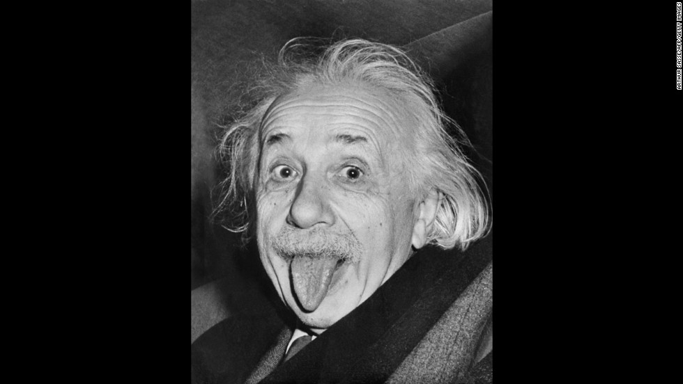 On Albert Einstein&#39;s 72nd birthday in 1951, photographer Arthur Sasse tried to get him to smile for the camera. Tired of smiling for pictures, the Nobel Prize-winning scientist stuck out his tongue instead. It went on to become one of the most recognizable images of Einstein, who reportedly liked the photograph so much he asked for nine copies. He signed one of the prints, which &lt;a href=&quot;http://web.archive.org/web/20090622195523/http://www.thebostonchannel.com/news/19810075/detail.html&quot; target=&quot;_blank&quot;&gt;sold for more than $74,000&lt;/a&gt; in 2009.