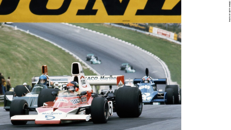 Brazilian Emerson Fittipaldi would win the first of McLaren&#39;s 12 drivers&#39; world titles in 1974. The M23 car also won the team championship for the first time.