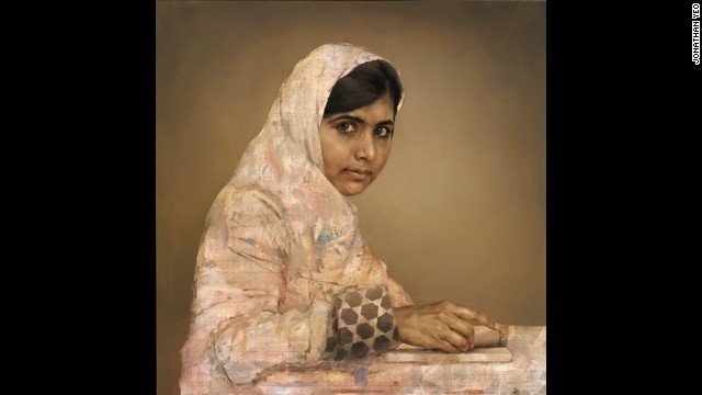 Portrait of Malala Yousafzai goes on show in display of work by Jonathan Yeo opening at the National Portrait Gallery in London.