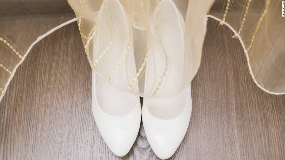 Fancy shoes also might not be worth the splurge. They&#39;re often hidden under the dress, and brides slip them off the first second they can.