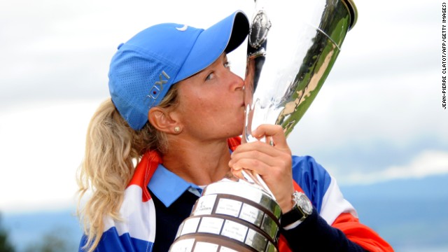 Norway&#39;s Suzann Pettersen enjoys the spoils of success after claiming the final women&#39;s major of the season.