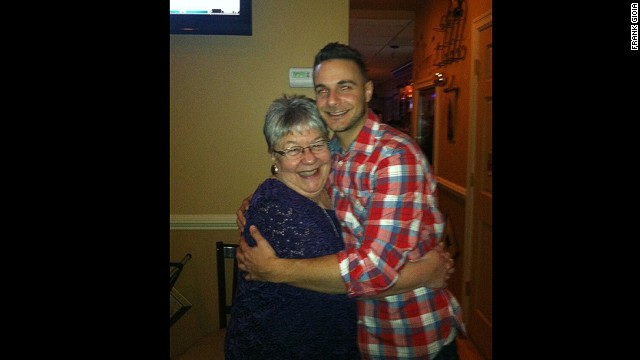Guidance counselor Frank Gioia with his Aunt Jane