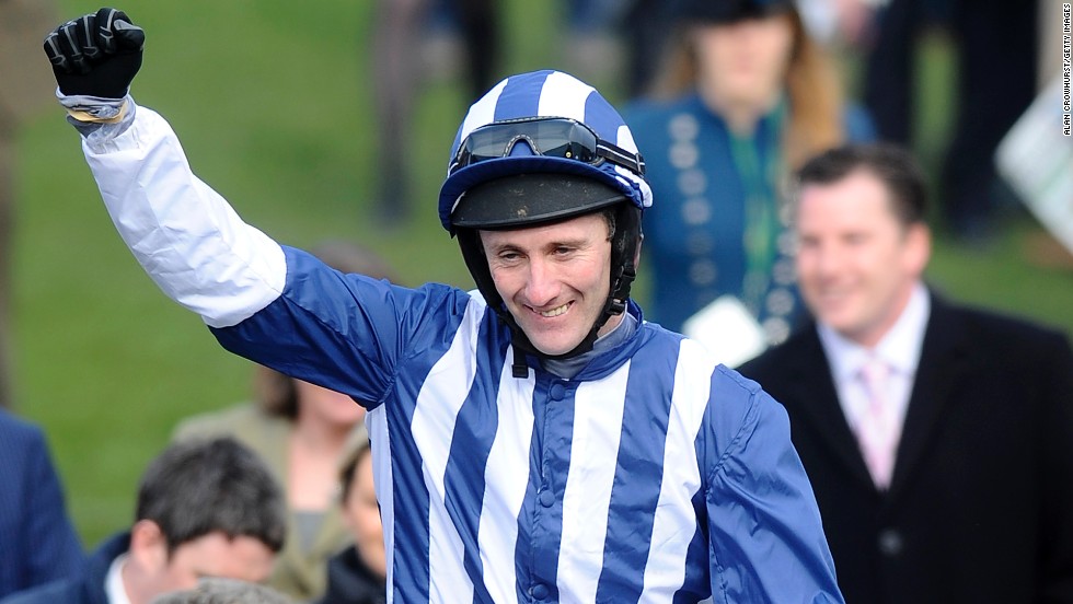 McNamara, 37, was reportedly one month away from retiring at the time of his fall at the Cheltenham Festival. Pictured here as a winner at the same track a year earlier, the Irishman is credited as being one of the finest amateur jockeys in British racing history. 