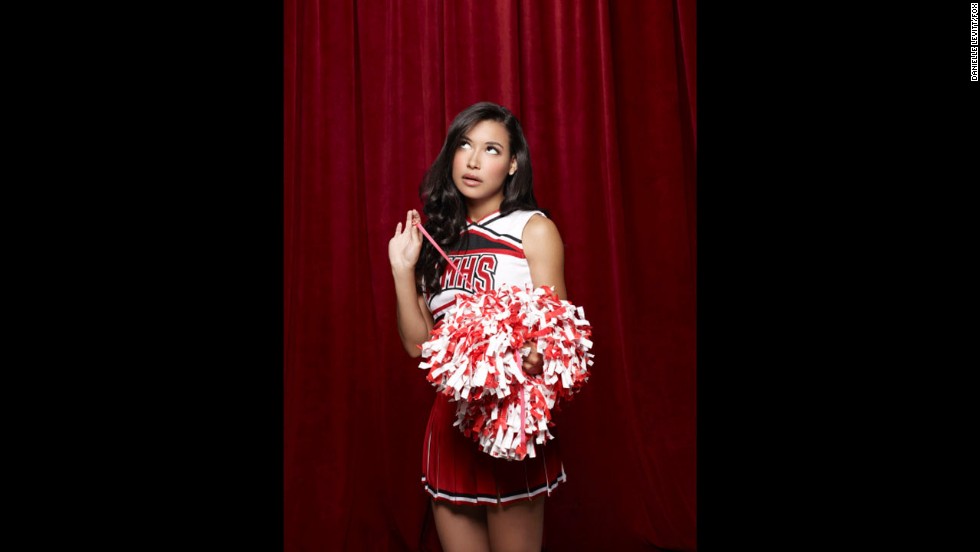 Naya Rivera plays acid-tongued cheerleader Santana on &quot;Glee.&quot;