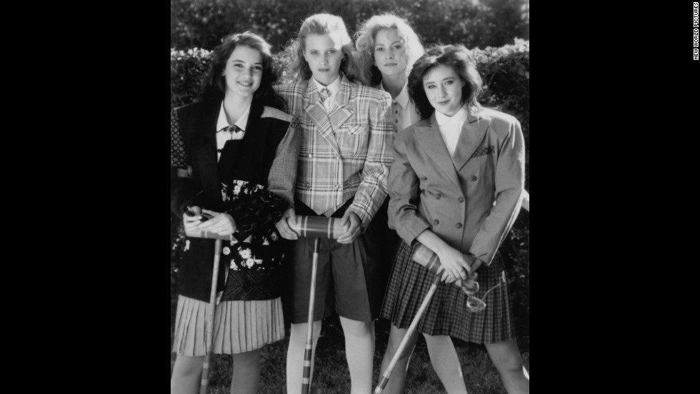 The dark comedy &quot;Heathers&quot; was the original &quot;Mean Girls.&quot; From left are stars Winona Ryder, Kim Walker, Lisanne Falk and Shannen Doherty.