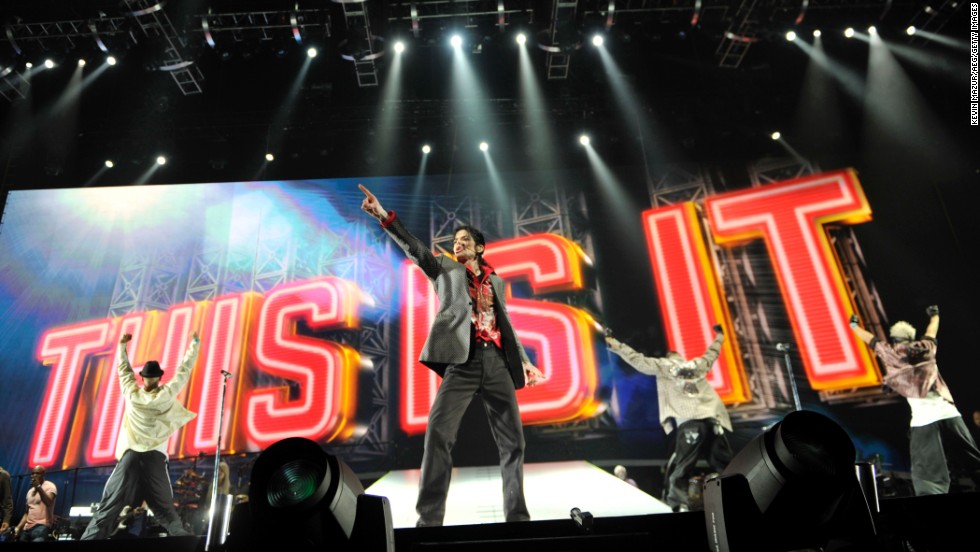 Jackson is seen in a photo provided by AEG Live on June 23, 2009, two days before his death, rehearsing at the Staples Center in Los Angeles.