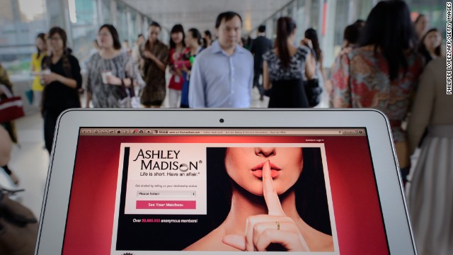 This photo illustration taken on August 20 shows the homepage of the Ashley Madison dating website displayed on a laptop in Hong Kong. The founder of a dating service promoting adultery is setting his sights on China&#39;s cheating hearts after a controversial launch in Hong Kong.